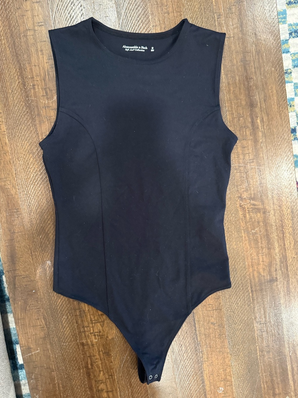 Women’s Abercrombie & Fitch Black One-Piece Bodysuit - Size Medium